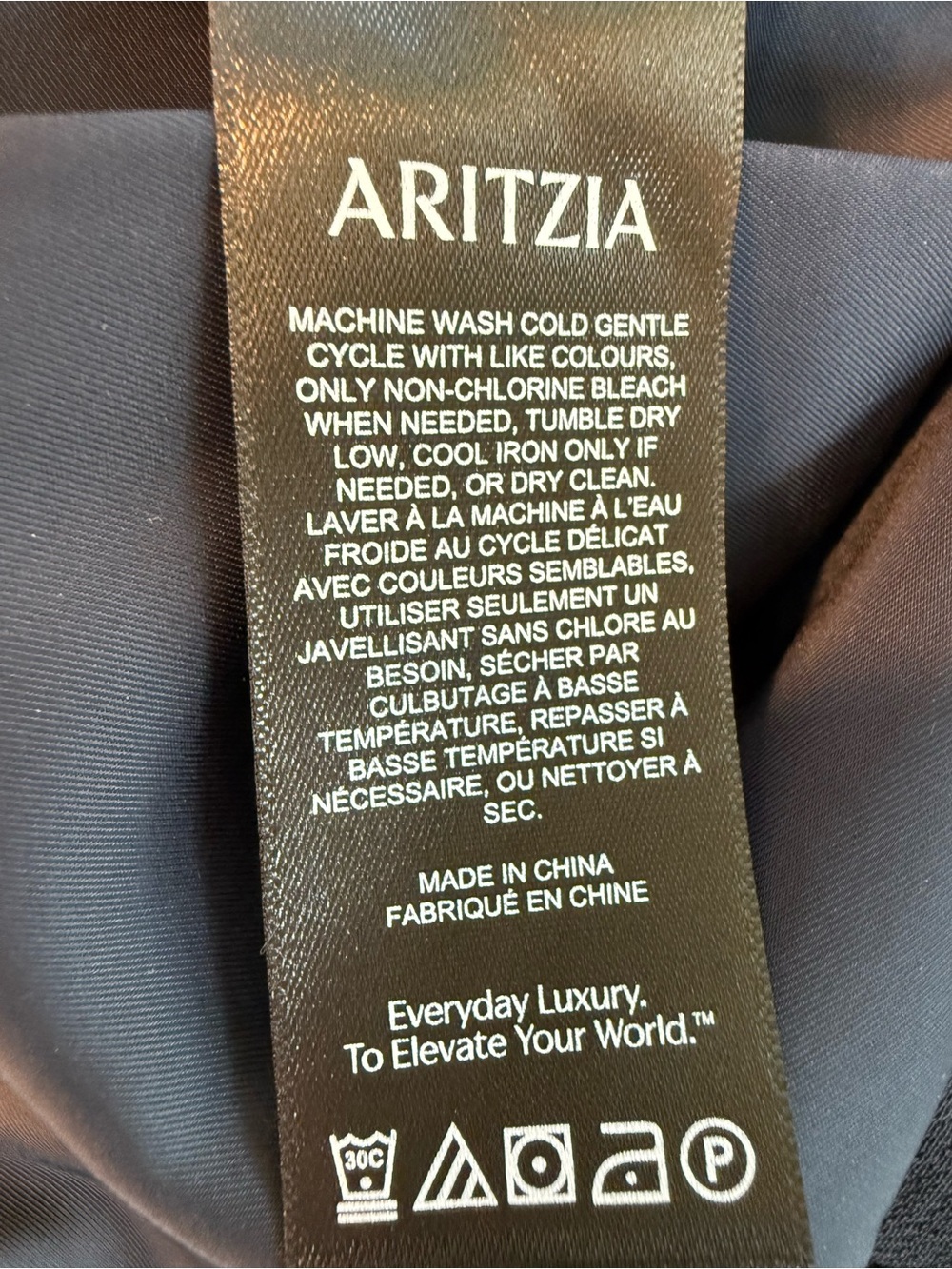 Aritzia Wilfred Classic Mini Skirt Navy High Rise NWT Size 8 - Picture 9 of 10
